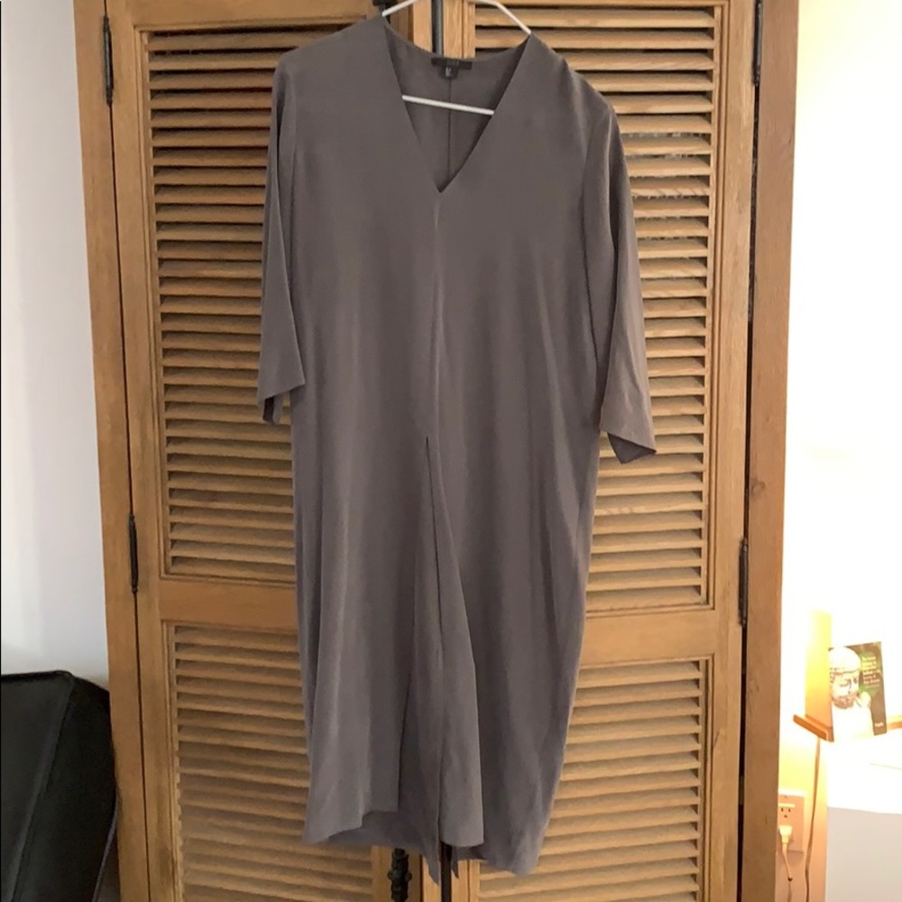 Grey silk tunic by COS